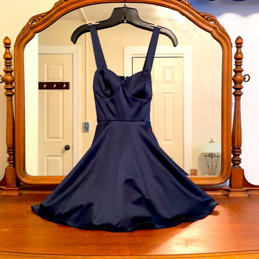 Navy Blue Cocktail Dress